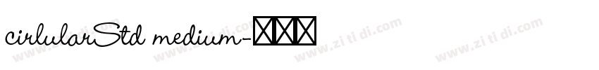 cirlularStd medium字体转换